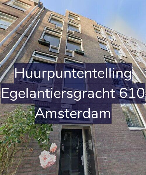 Foto gevel Huurpuntentelling voor Egelantiersgracht 610, Amsterdam