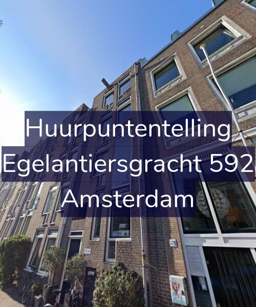 Foto gevel Huurpuntentelling voor Egelantiersgracht 592, Amsterdam