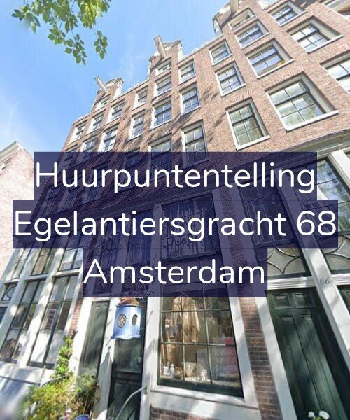 Foto gevel Huurpuntentelling voor Egelantiersgracht 68, Amsterdam