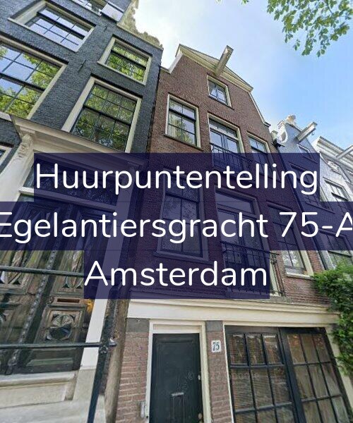 Foto gevel Huurpuntentelling voor Egelantiersgracht 75-A, Amsterdam