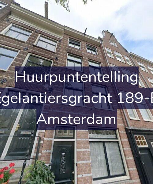 Foto gevel Huurpuntentelling voor Egelantiersgracht 189-B, Amsterdam