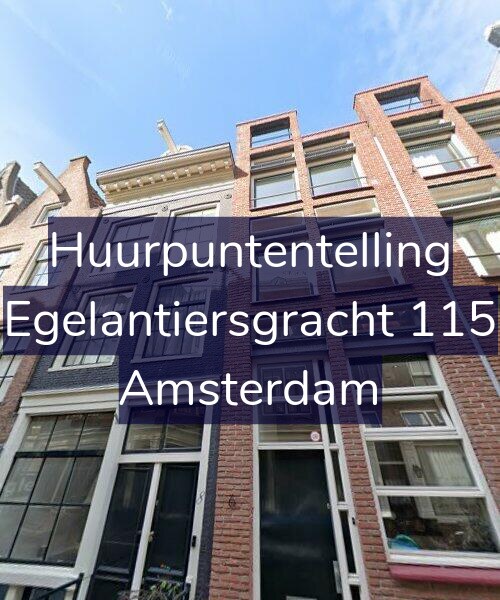 Foto gevel Huurpuntentelling voor Egelantiersgracht 115, Amsterdam