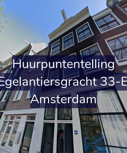 Foto gevel Huurpuntentelling voor Egelantiersgracht 33-B, Amsterdam