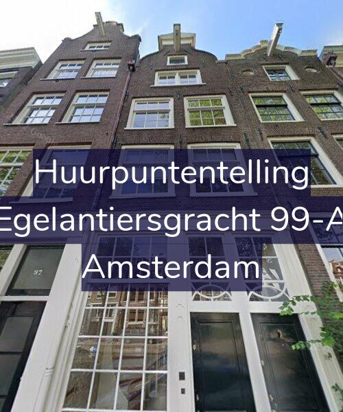 Foto gevel Huurpuntentelling voor Egelantiersgracht 99-A, Amsterdam
