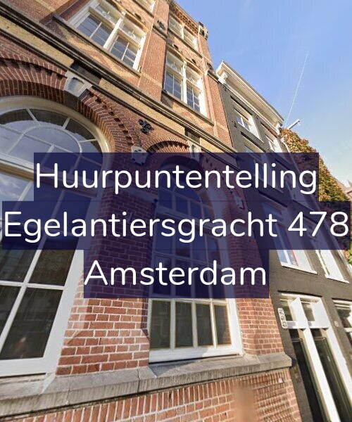 Foto gevel Huurpuntentelling voor Egelantiersgracht 478, Amsterdam