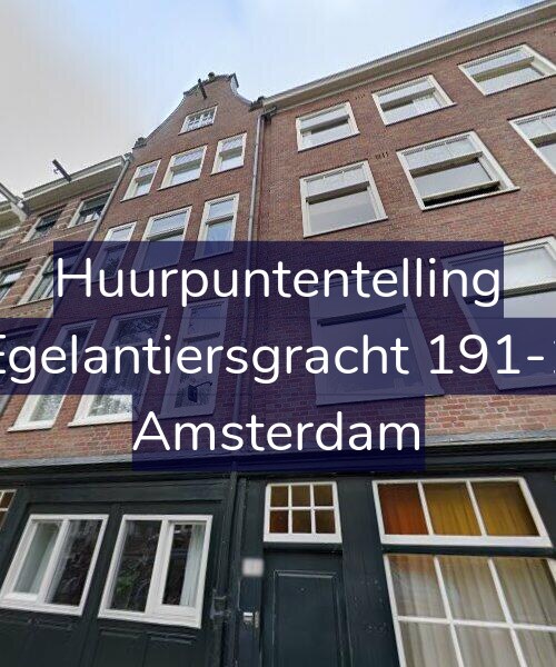 Foto gevel Huurpuntentelling voor Egelantiersgracht 191-1, Amsterdam