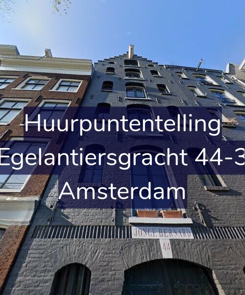 Foto gevel Huurpuntentelling voor Egelantiersgracht 44-3, Amsterdam