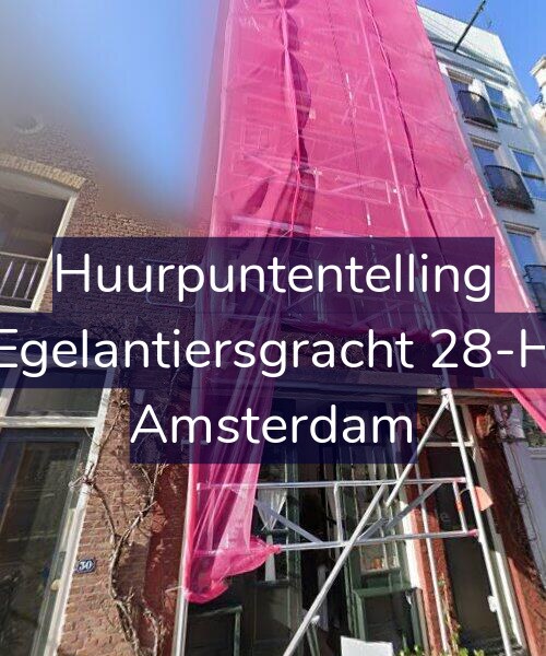 Foto gevel Huurpuntentelling voor Egelantiersgracht 28-H, Amsterdam