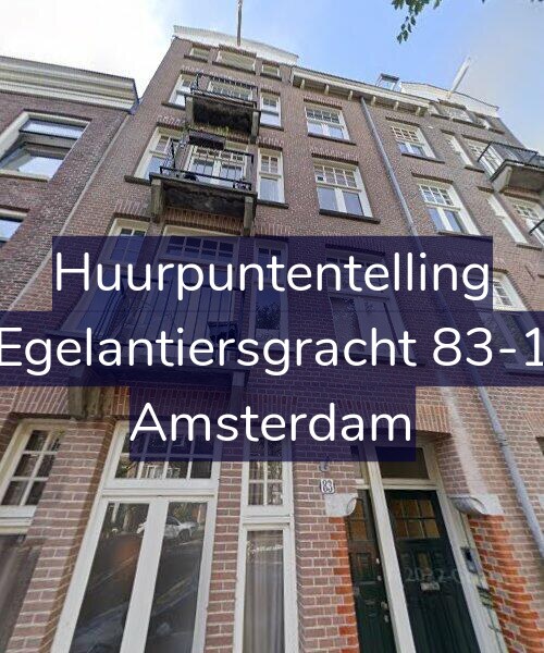 Foto gevel Huurpuntentelling voor Egelantiersgracht 83-1, Amsterdam