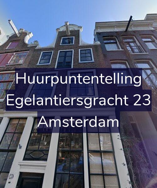 Foto gevel Huurpuntentelling voor Egelantiersgracht 23, Amsterdam