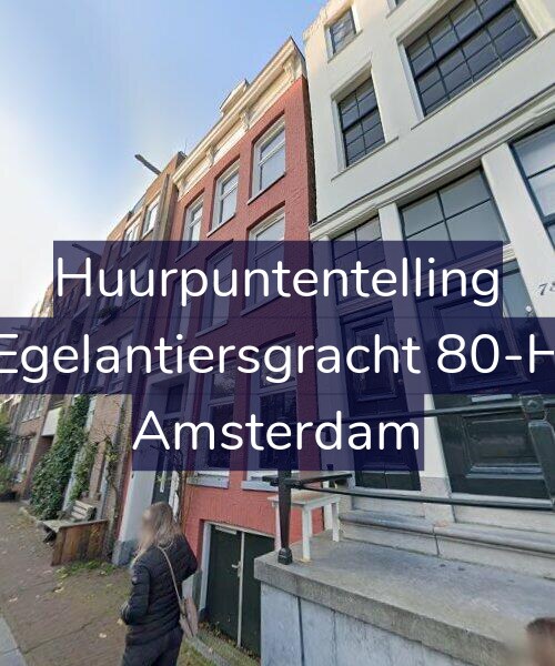 Foto gevel Huurpuntentelling voor Egelantiersgracht 80-H, Amsterdam