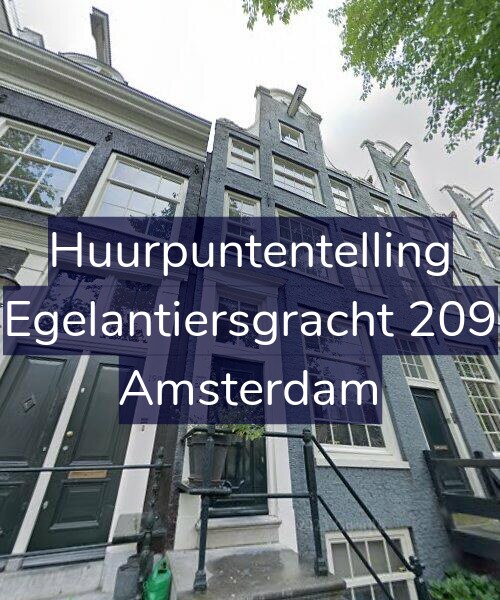 Foto gevel Huurpuntentelling voor Egelantiersgracht 209, Amsterdam