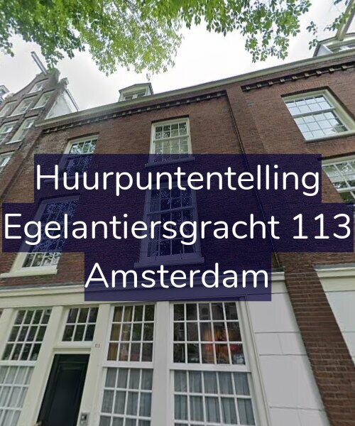 Foto gevel Huurpuntentelling voor Egelantiersgracht 113, Amsterdam