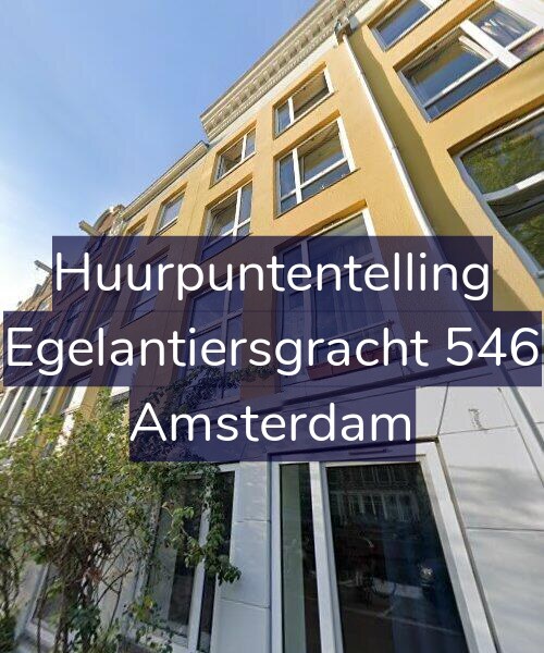 Foto gevel Huurpuntentelling voor Egelantiersgracht 546, Amsterdam