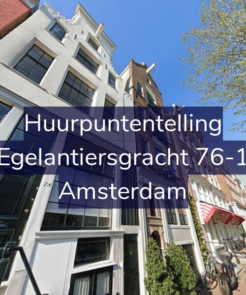 Foto gevel Huurpuntentelling voor Egelantiersgracht 76-1, Amsterdam
