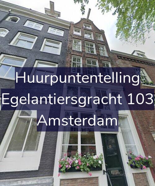 Foto gevel Huurpuntentelling voor Egelantiersgracht 103, Amsterdam