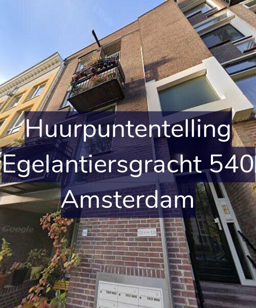 Foto gevel Huurpuntentelling voor Egelantiersgracht 540, Amsterdam