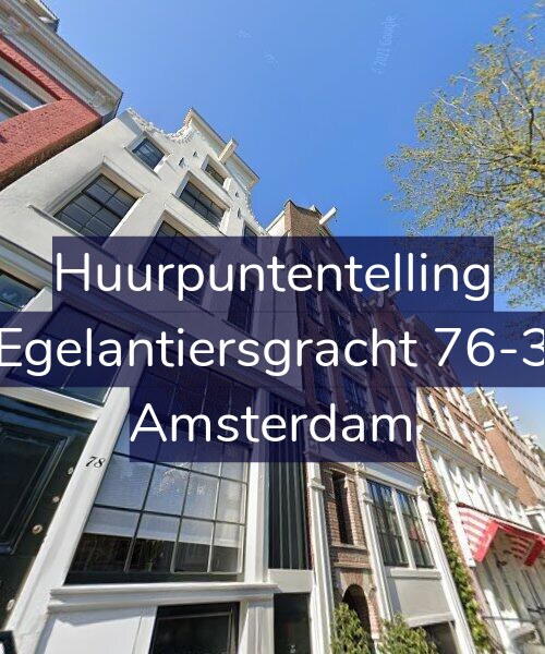 Foto gevel Huurpuntentelling voor Egelantiersgracht 76-3, Amsterdam