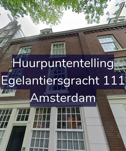 Foto gevel Huurpuntentelling voor Egelantiersgracht 111, Amsterdam