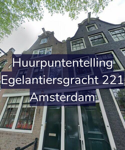 Foto gevel Huurpuntentelling voor Egelantiersgracht 221, Amsterdam