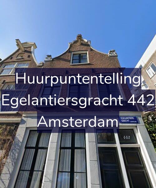 Foto gevel Huurpuntentelling voor Egelantiersgracht 442, Amsterdam