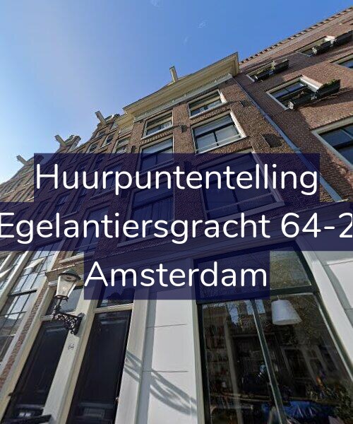 Foto gevel Huurpuntentelling voor Egelantiersgracht 64-2, Amsterdam