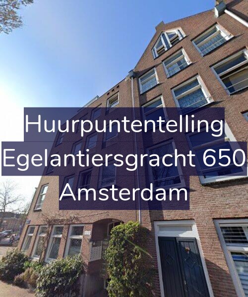 Foto gevel Huurpuntentelling voor Egelantiersgracht 650, Amsterdam