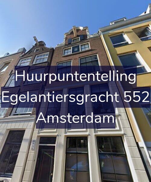 Foto gevel Huurpuntentelling voor Egelantiersgracht 552, Amsterdam