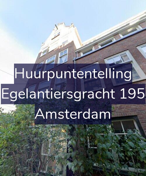 Foto gevel Huurpuntentelling voor Egelantiersgracht 195, Amsterdam