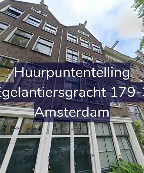 Foto gevel Huurpuntentelling voor Egelantiersgracht 179-3, Amsterdam