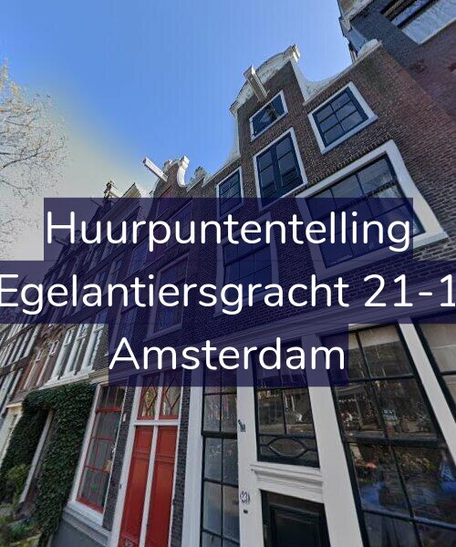 Foto gevel Huurpuntentelling voor Egelantiersgracht 21-1, Amsterdam