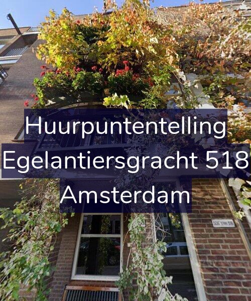 Foto gevel Huurpuntentelling voor Egelantiersgracht 518, Amsterdam