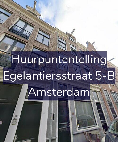 Foto gevel Huurpuntentelling voor Egelantiersstraat 5-B, Amsterdam