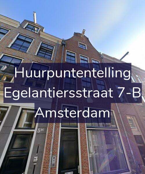 Foto gevel Huurpuntentelling voor Egelantiersstraat 7-B, Amsterdam