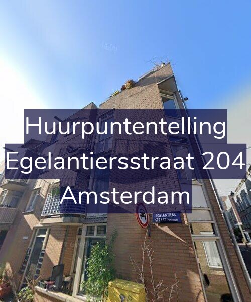 Foto gevel Huurpuntentelling voor Egelantiersstraat 204, Amsterdam