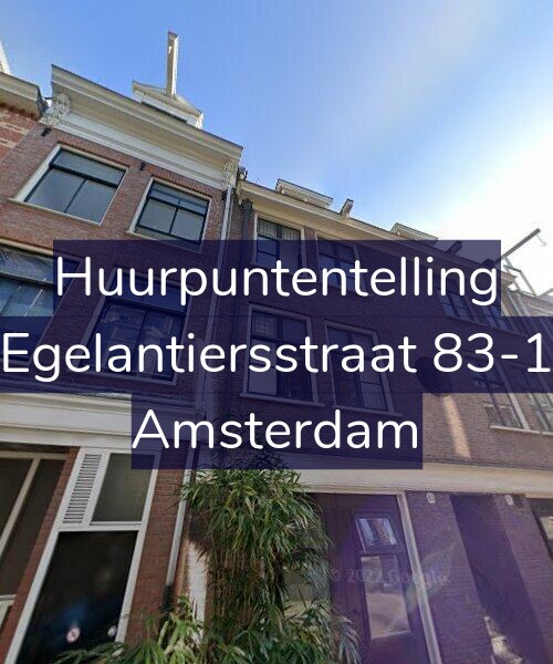 Foto gevel Huurpuntentelling voor Egelantiersstraat 83-1, Amsterdam