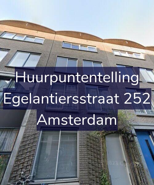 Foto gevel Huurpuntentelling voor Egelantiersstraat 252, Amsterdam