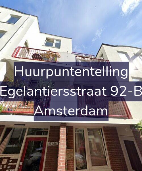 Foto gevel Huurpuntentelling voor Egelantiersstraat 92-B, Amsterdam