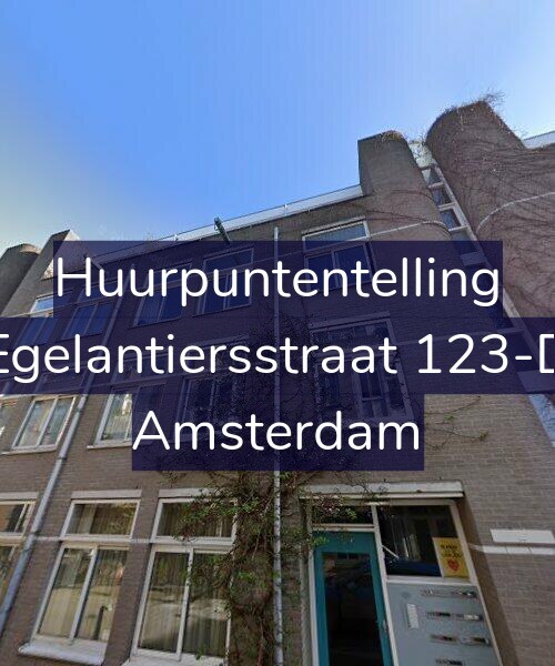Foto gevel Huurpuntentelling voor Egelantiersstraat 123-D, Amsterdam