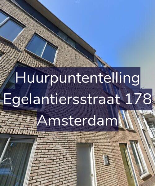 Foto gevel Huurpuntentelling voor Egelantiersstraat 178, Amsterdam