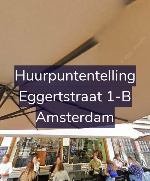 Foto gevel Huurpuntentelling voor Eggertstraat 1-B, Amsterdam