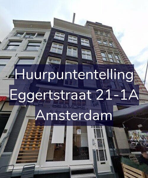 Foto gevel Huurpuntentelling voor Eggertstraat 21-1A, Amsterdam