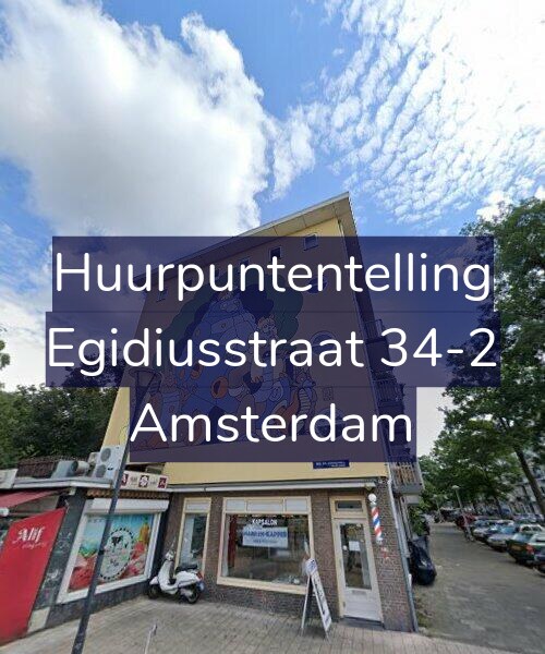 Foto gevel Huurpuntentelling voor Egidiusstraat 34-2, Amsterdam