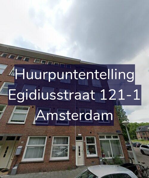 Foto gevel Huurpuntentelling voor Egidiusstraat 121-1, Amsterdam
