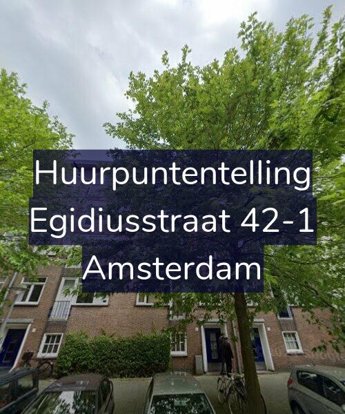 Foto gevel Huurpuntentelling voor Egidiusstraat 42-1, Amsterdam