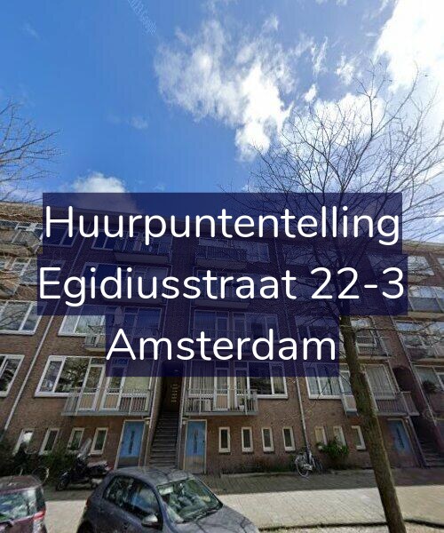 Foto gevel Huurpuntentelling voor Egidiusstraat 22-3, Amsterdam