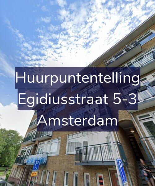 Foto gevel Huurpuntentelling voor Egidiusstraat 5-3, Amsterdam
