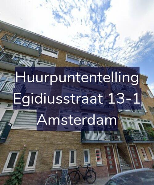Foto gevel Huurpuntentelling voor Egidiusstraat 13-1, Amsterdam