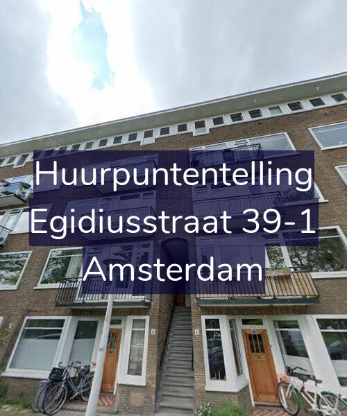 Foto gevel Huurpuntentelling voor Egidiusstraat 39-1, Amsterdam