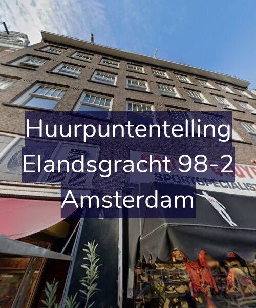Foto gevel Huurpuntentelling voor Elandsgracht 98-2, Amsterdam